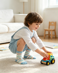 Whale Wave Ocean Kids Crew Socks